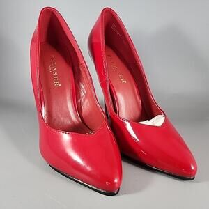 Pleaser Women's Red Pat Seduce Shoes - 5" Pump Stiletto - Size 6M